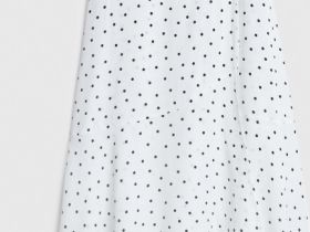 Платье на запах из креповой вискозы, Белый