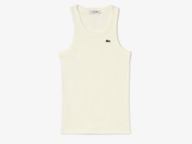 Женская облегающая хлопковая майка Lacoste