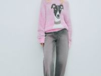 Свободные джинсы со средней посадкой, Серый