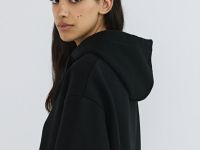 Флисовое худи, Черный