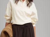 Свободные шорты с эластичным поясом