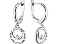 Серьги из серебра с бриллиантами э0601сг10172800