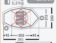*Палатка Камчатка 4N, жёлтый
