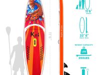 Надувная доска для SUP-бординга FUNWATER KOI 11.6
