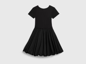 Платье с юбкой-баллон для девочек, Черный
