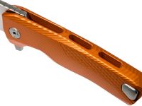 Нож складной LionSteel ROK A OS, сталь Bhler M390 Satin Finish, рукоять алюминий, оранжевый