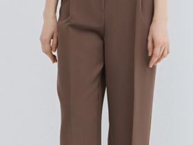 Брюки с ремнём, Коричневый