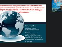 Вебинар "Организационно-методические аспекты формирования содержания и структуры дополнительных профессиональных программ в соответствии с компетентностным подходом в образовании"