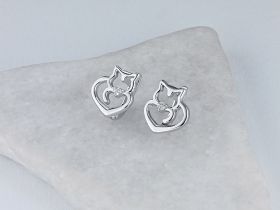 Серьги из серебра с бриллиантами э0601сг04210519