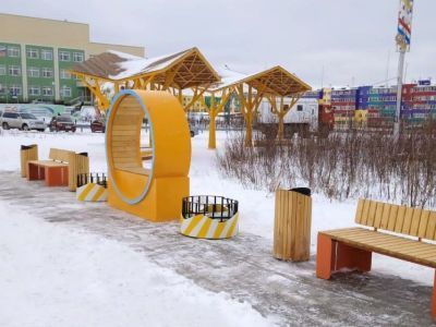 Зону отдыха благоустроили в городе Удачном