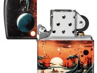 Зажигалка ZIPPO Galactic Landscape Design с покрытием 540 Matte, латунь/сталь, разноцветная, матовая, 38x13x57 мм