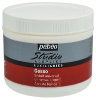 Грунт акриловый Pebeo "GESSO Studio" 500 мл., цвет белый