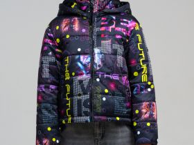 Куртка текстильная с полиуретановым покрытием для девочек