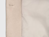 Однобортный жакет из искусственной замши, Бежевый