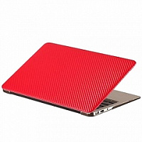 Чехол-накладка BTA-Workshop для Apple MacBook Pro Retina 13 (2012-2015) карбон (красная)