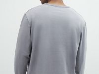 Лонгслив с эффектом стирки, Серый
