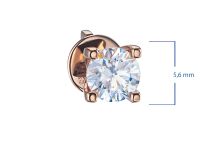 Пусеты из красного золота э0212пс06200852_white