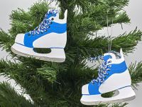 Игрушка деревянная "IDH Center" Хоккейные коньки 640-6 Сине-белые