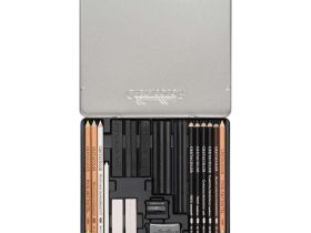 Набор художественных материалов Cretacolor "WOLF BOX" 25 предметов, в металлической коробке