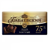 Шоколад Бабаевский элитный 75% какао, 90 гр.