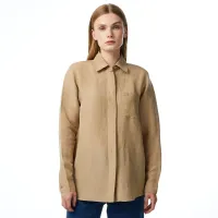 Женская лёгкая рубашка Lacoste из льна