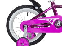 Детский велосипед Novatrack Novara 14, год 2022, цвет Фиолетовый