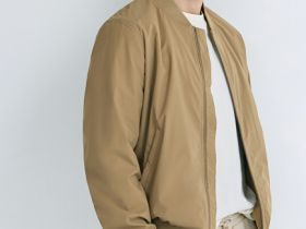 Бомбер на молнии, Бежевый