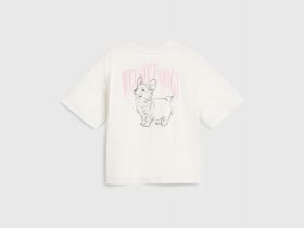 Футболка пижамная с принтом для девочек, Белый