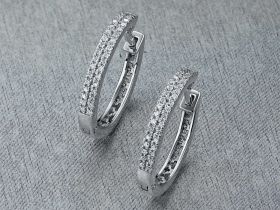 Серьги из серебра э0612сг10172500_white