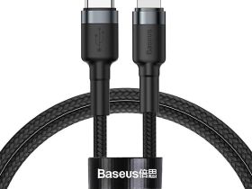 Кабель Baseus Cafule Type-C/Lightning 100см (CATLKLF-G1) (черный)