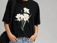 Свободная футболка из хлопкового джерси