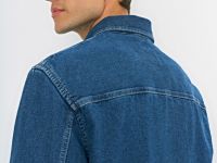 Джинсовая куртка-рубашка, Синий