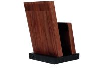 Подставка для ножей магнитная Woodinhome KS018SWN-ST, орех/мрамор