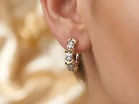 Серьги из комбинированного золота э4812сг07156100_white