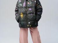 Куртка текстильная с полиуретановым покрытием для девочек