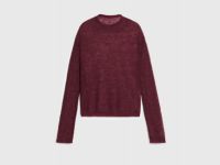 Полупрозрачный джемпер с шерстью альпака, Фиолетовый