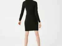 Женское платье Lacoste с длинным рукавом и круглым вырезом