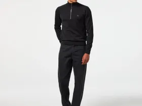 Мужской свитер Lacoste стандартного кроя из смеси шерсти и хлопка