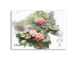 Склейка для акварели Малевичъ "Monet" 20х20 см 20 л 300 г, 100% хлопок, среднее зерно