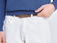 Джемпер из хлопка и шерсти с округлым вырезом