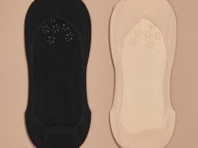 Следки Socks, бежевые/черные