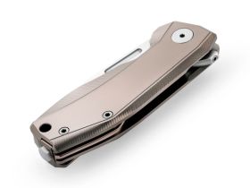 Складной нож LionSteel NANO, сталь MagnaCut, рукоять титан, бронзовый