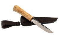 Туристический нож Ханты-Манси, сталь Х12МФ, рукоять карельская береза