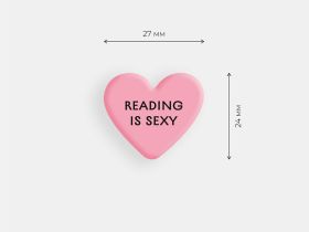 Стикер объемный "Reading is sexy"