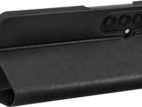 Чехол-книжка uBear Memo для Galaxy S26+, экокожа черный