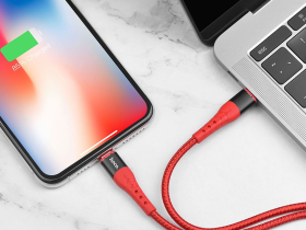 Кабель Hoco U64 Superior PD charging cable (Type-C) на (Lighting) 120 см (красный)