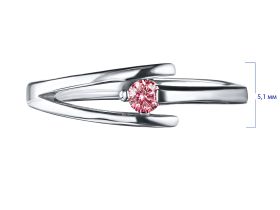 Классическое кольцо из серебра э0612кц01158900