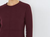 Платье А-силуэта с длинным рукавом, Фиолетовый