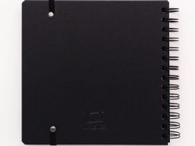 Скетчбук для графики Малевичъ "GrafArt" Total Black 19х19 см 60 л 150 г