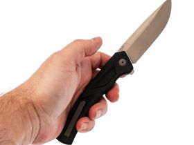 Складной нож TuoTown Step, сталь T10S, рукоять G10/Carbon Fiber